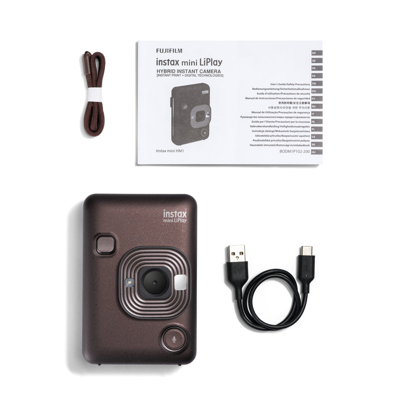 FUJIFILM INSTAX MINI LiPlay Hybrid Instant Camera and Smartphone Printer - Deep Bronze