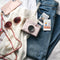 FUJIFILM INSTAX MINI Evo Hybrid Instant Camera - Gentle Rose