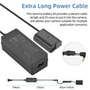 Panasonic Lumix DMW-BLK22 Dummy Battery AC Kit by KingMa