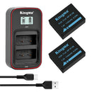 Fujifilm NP-W126  KingMa Dual LCD Battery Charger Kit (Includes 2x 1140mAh Batteries)