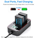 Fujifilm NP-W126  KingMa Dual LCD Battery Charger Kit (Includes 2x 1140mAh Batteries)