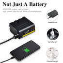 Batmax  NP-F970C with USB-C Direct Charging Port with Led Indicatore