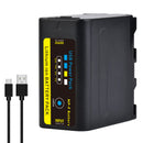 Batmax  NP-F970C with USB-C Direct Charging Port with Led Indicatore