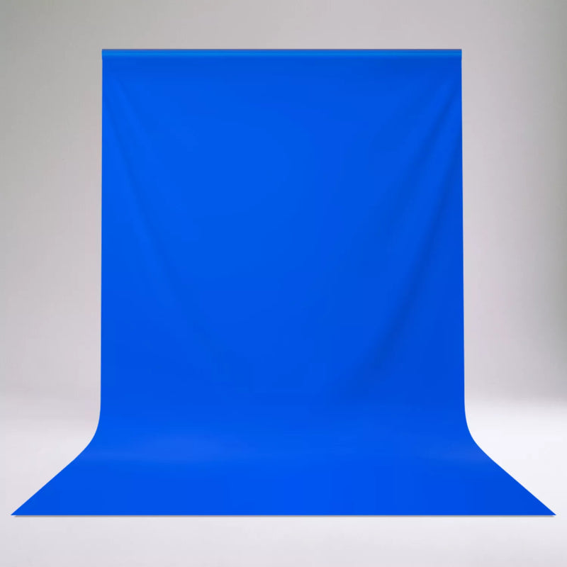 Blue Backdrop  10 X 10ft  ( 3x3Mt )  Muslin Fabric - Photography Background