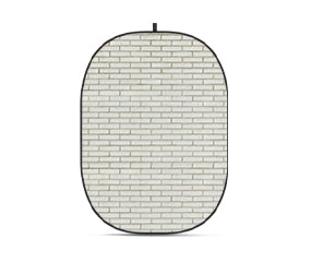 Godox White Brick Wall 5 x 6.5 ft Collapsible Backdrop