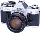 Canon A-E1 35mm film Camera with Canon FD 50mm 1.8 Lens - Used mint
