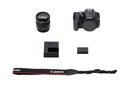 Used Canon EOS Rebel SL3 with EF-S 18-55mm f/4-5.6 IS STM Lens Kit 8+