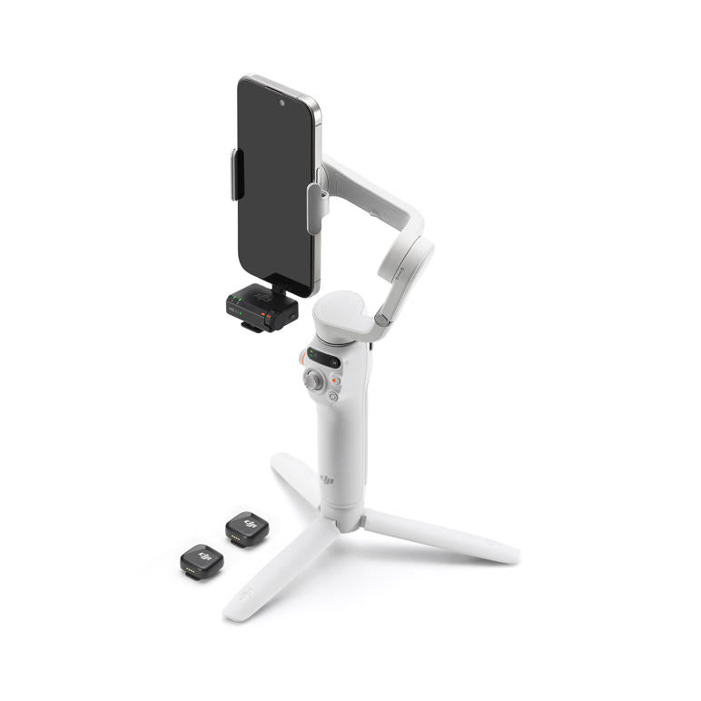 DJI Mic Mini 2-Person Wireless Mic for Camera & phone (2 TX + 1 RX with  Charging Case)