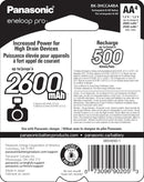 PANASONIC Eneloop pro AA High Capacity 2600mAh Rechargeable Batteries (4 pack)
