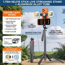 VIP T185J Dual Phone Teleprompter Tripod with Bluetooth - 185cm