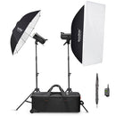 Godox SK400II-V 2-Light Studio Flash Kit with LED Modeling Lamp