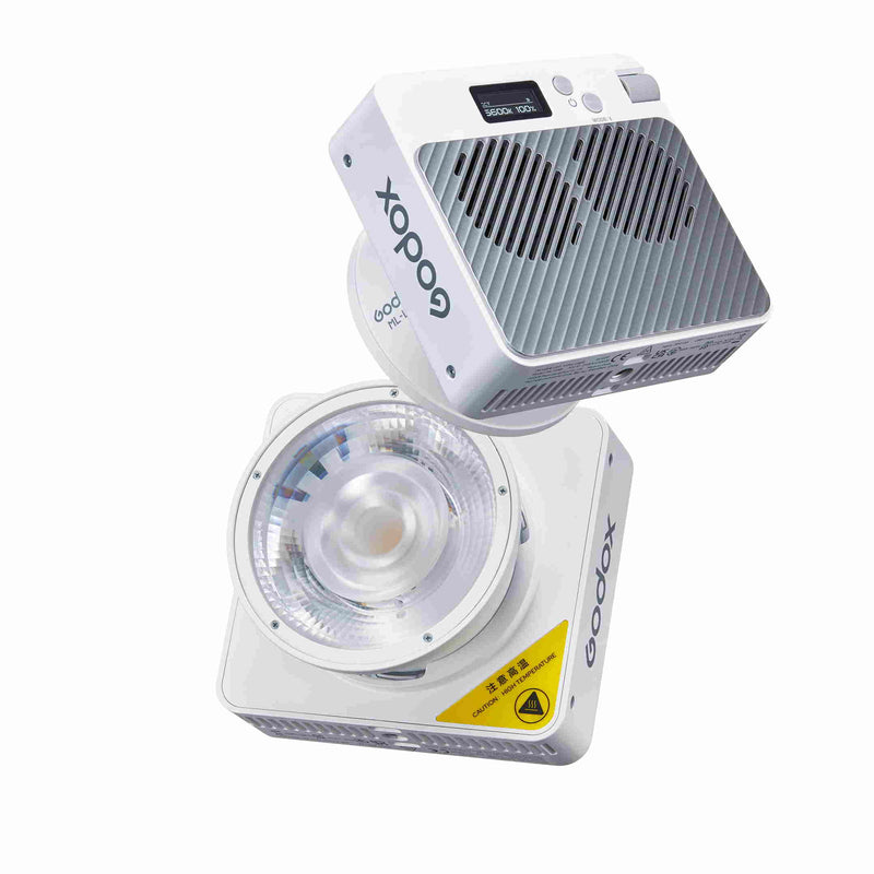 Godox ML100Bi Bi-Color Portable LED Light  kit 2 (36° Lens & V-Mount Handgrip) with Bag