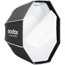 Godox 23.6" (60cm) Compact Octa Umbrella-Style Softbox with Bowens Mount & Grid