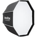 Godox 23.6" (60cm) Compact Octa Umbrella-Style Softbox with Bowens Mount & Grid
