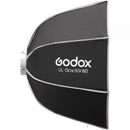 Godox 23.6" (60cm) Compact Octa Umbrella-Style Softbox with Bowens Mount & Grid