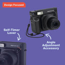 Fujifilm instax WIDE 400 Instant Camera - Jet Black Edition (Includes Close-Up Lens)