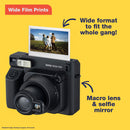 Fujifilm instax WIDE 400 Instant Camera - Jet Black Edition (Includes Close-Up Lens)