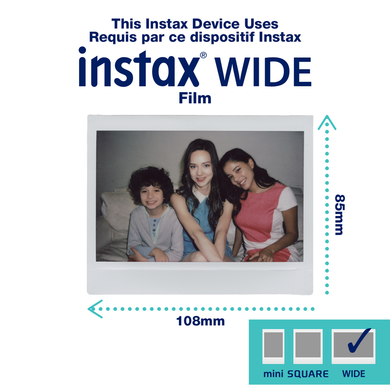 FUJIFILM INSTAX WIDE Instant Film - 20 Exposures / Prints