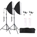 Vista 2 Pack Softbox Lighting Kit | Upgraded Bi-Color LEDs & 7ft Stands