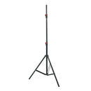Vista SL220 lightweight light stand with distinctive red adjustment knobs and a universal 1/4 inch spigot mount