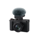 Panasonic Lumix L10 mounted with shot-gun directional microphone at Best Camera Store