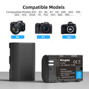 KingMa LP-E6 1960mAh Replacement Battery for Canon Cameras