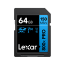 Lexar 64GB Professional 800X PRO SDHC/SDXC