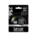 Lexar 256G Professional SILVER PLUS microSDXC - with SD Adapter
