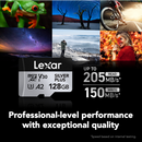 Lexar® 128GB Professional SILVER PLUS microSDXC™ UHS-I Card