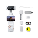 Collection of camera equipment and accessories on a white background