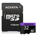 ADATA Premier 32GB MicroSDHC UHS-I Class 10 Memory Card with Adapter