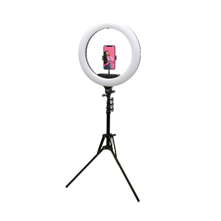 Mobifoto Mobilite 18R MARK II RGB and White Ring Light for VLOG - Makeup