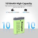 KingMa NB-13L Lithium-Ion Battery (1010mAh) For Canon with Protective Storage Case Bundle