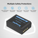 KingMa NP-W126 Battery with Case for Fujifilm Cameras