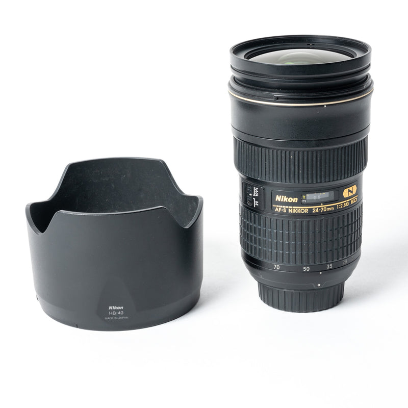 Nikon AF-S NIKKOR 24-70mm f/2.8G ED Lens – Used, Good Condition 8+