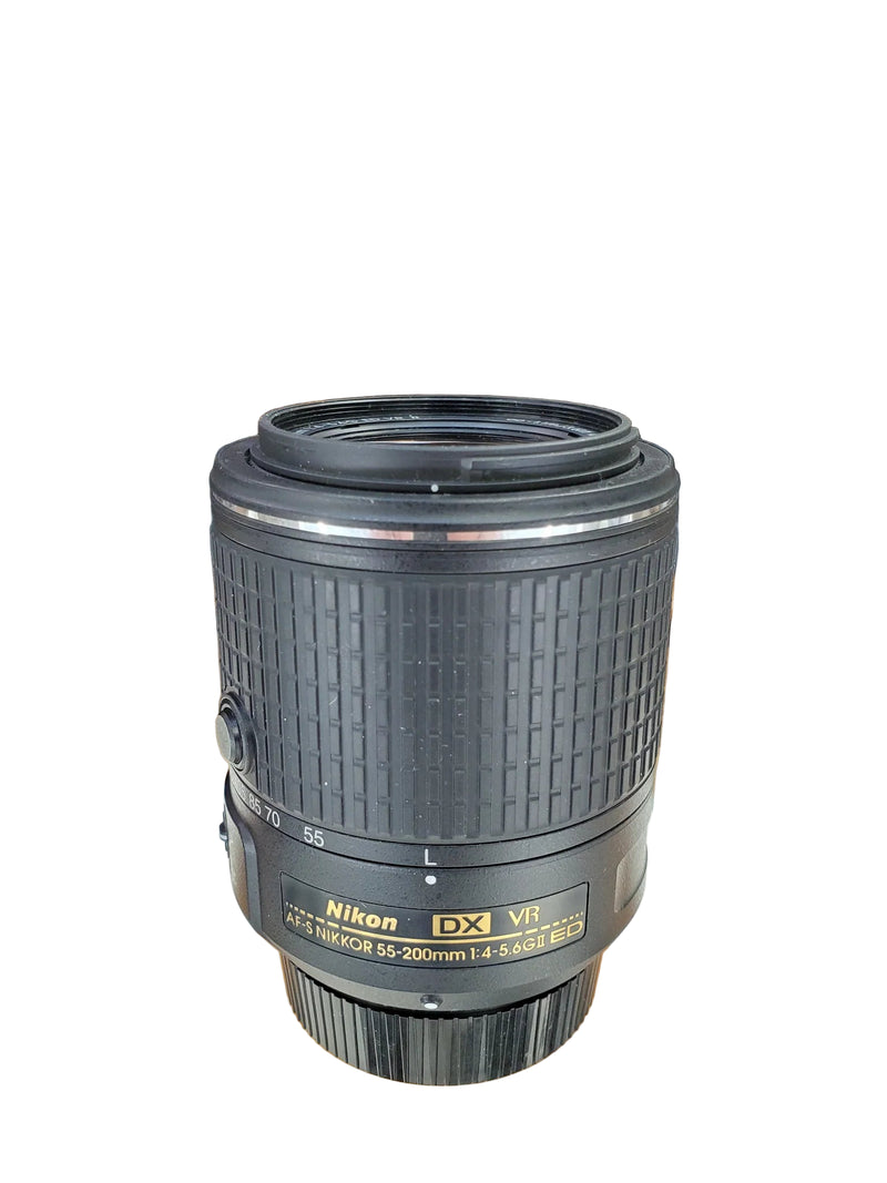 Nikon AF-S 55-200mm f/4-5.6G ED VR DX Lens – USED  Great Condition