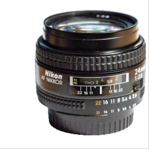 Nikon AF Nikkor 24mm f/2.8 N Full Frame Lens – Used Great Condition, Made in Japan