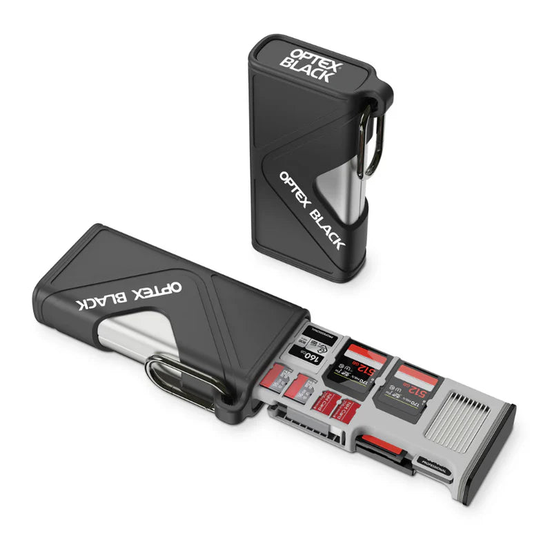 Optex Black OBR1500 CFexpress (CF-A & CF-B) / SD Card Weatherproof Storage & Reader with 10Gbps Speed