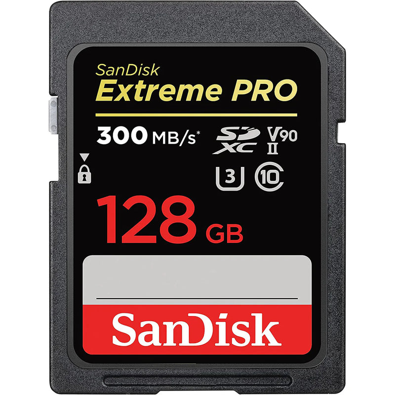 SanDisk Extreme PRO 128GB SDXC UHS-II V90 Memory Card