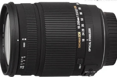 Used Sigma 18-250 DC OS HSM Lens for Canon EF Mount 8+