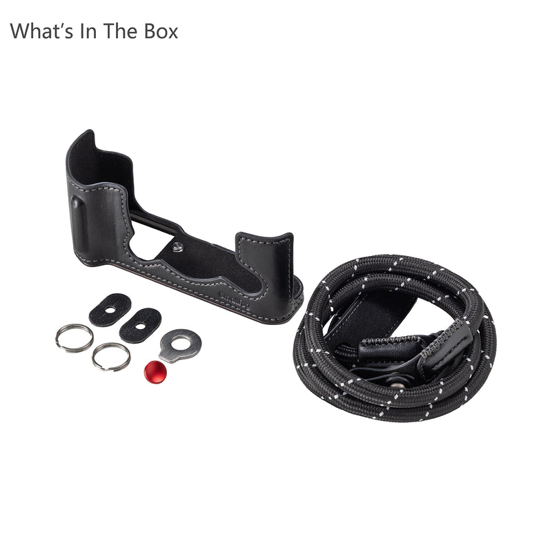 SmallRig Leather Half Case Kit for FUJIFILM X-T30 - Black