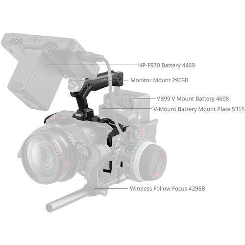 SmallRig Cage Kit for Canon EOS C50 with top Handle