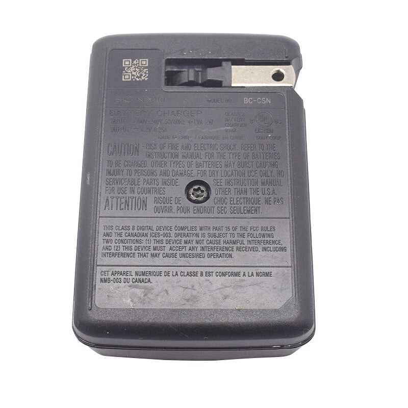 Sony BC-CSN Battery Charger For Sony BN-1 Batteries-(Open Box / Used)