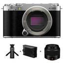 Fujifilm X-M5 Silver Body with XC35mm f:2 Lens Bundle
