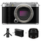 Fujifilm X-M5 Silver Body with XC35mm f:2 Lens Bundle