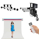 Nanlite Motorized 3-Roller Backdrop Support System – Wall, Ceiling, or Stand Mount