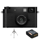 FUJIFILM X Half Digital Camera Bundle with Tabletop Tripod & 1 Extra Battery