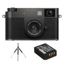 FUJIFILM X Half Digital Camera Bundle with Tabletop Tripod & 1 Extra Battery