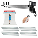 Nanlite 4-Roller Motorized System including 4 stainless steel crossbar tubes for seamless paper backdrops.