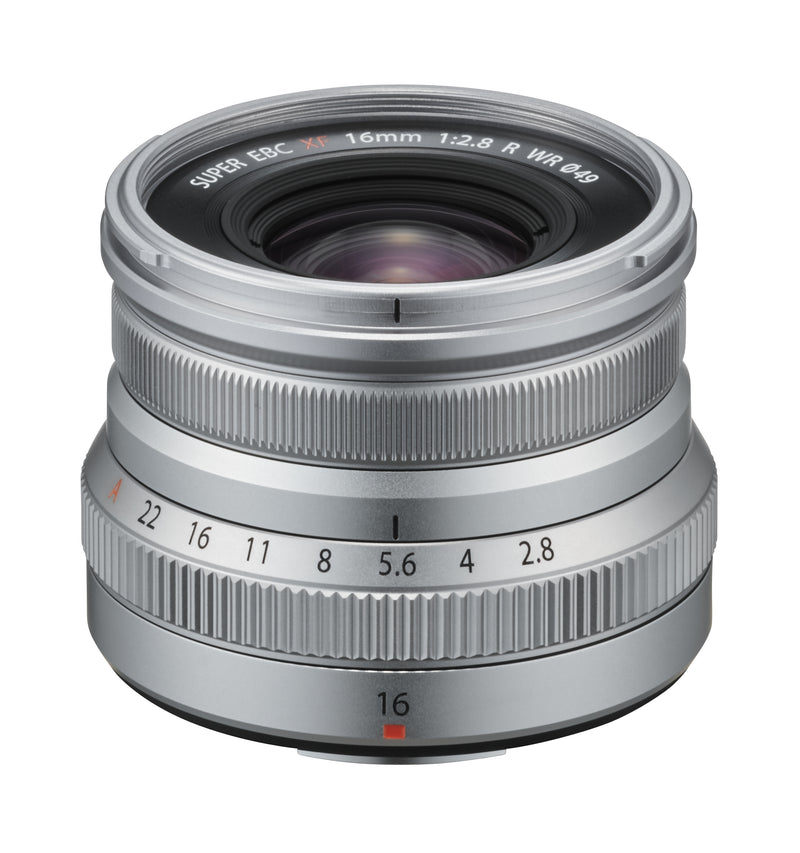 FujiFilm Fujinon XF 16mm F2.8 R WR Prime Lens - Silver